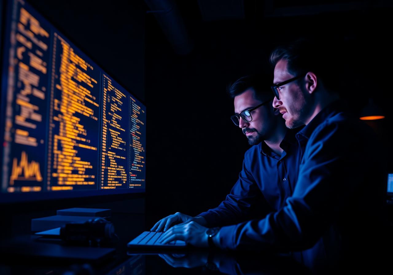 Cosmotech consultants collaborating on software design